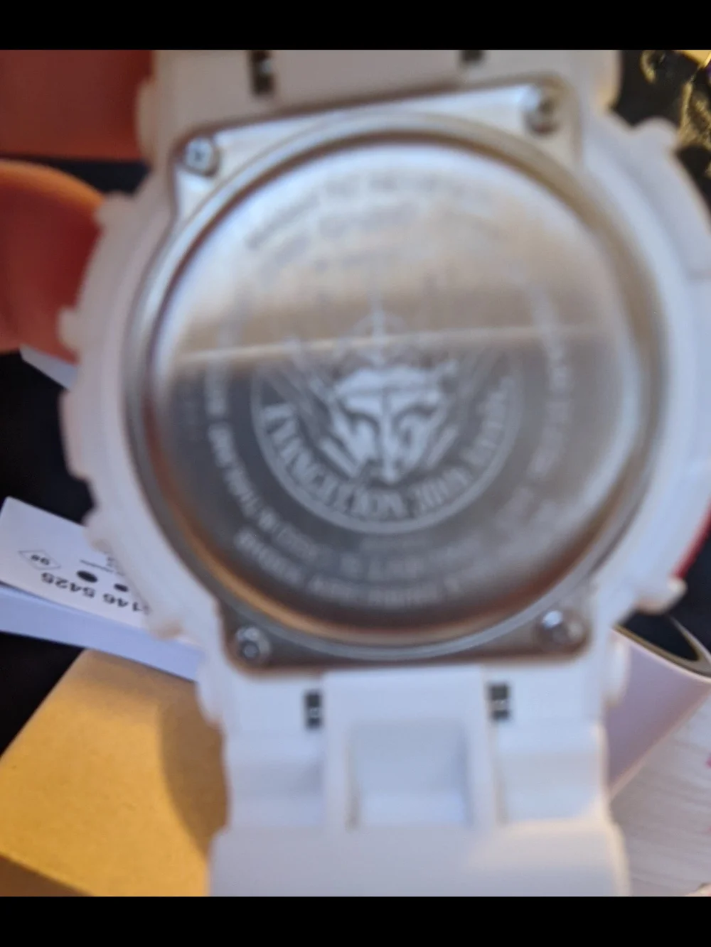 G-Shock Evangelion Collaboration Watch - White, Purple, Multicolor Accents